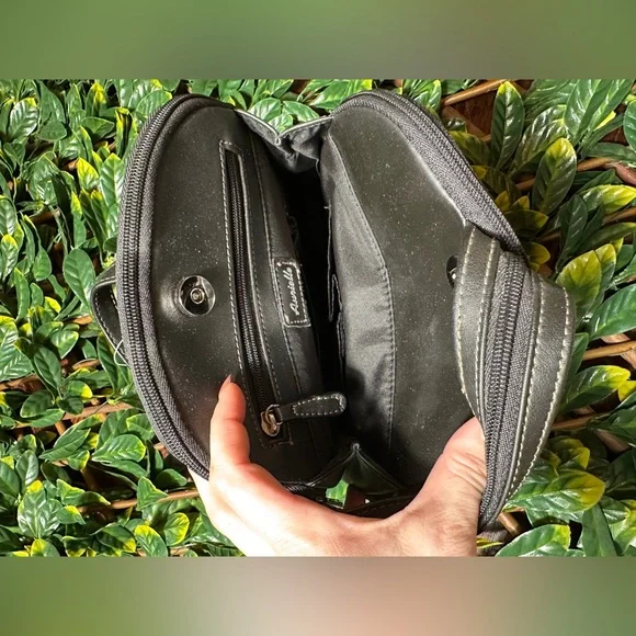Aurielle Genuine Leather Black Mini Backpack NWT! - Picture 7 of 8